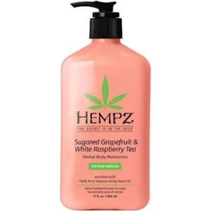 HEMPZ sugared grapefruit and white raspberry tea herbal body lotion limited edit